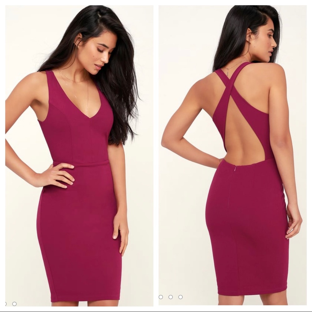 Lulus fuchsia bodycon dress